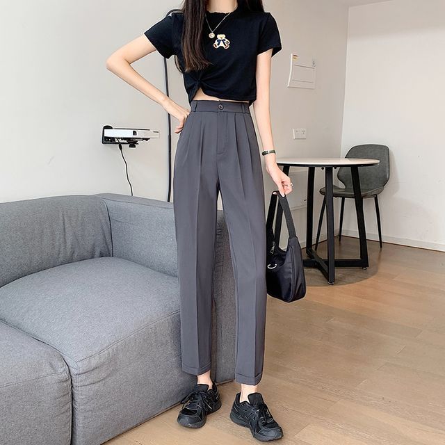 Shinsei Tapered Dress Pants YesStyle