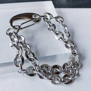 BABLIBU-Layered Chunky Chain Alloy Bracelet