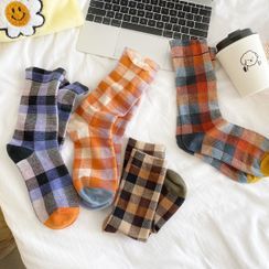 Olsin - Gingham Socks Olsin - Gingham Socks