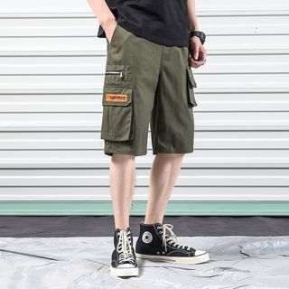 wide leg cargo shorts