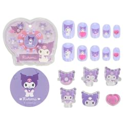 SHOBIDO - Sanrio Kuromi Nail Tips & Ring Set
