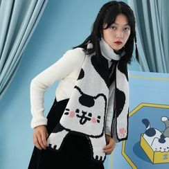 Nibby - Cat Print Knit Scarf Nibby - Cat Print Knit Scarf