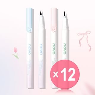 NOVO - Floral Glitz Precision Liquid Eyeliner - 2 Colors (x12) (Bulk Box)
