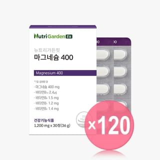 JUNGWONSAM - NutriGardenfit Magnesium 400 (x120) (Bulk Box)