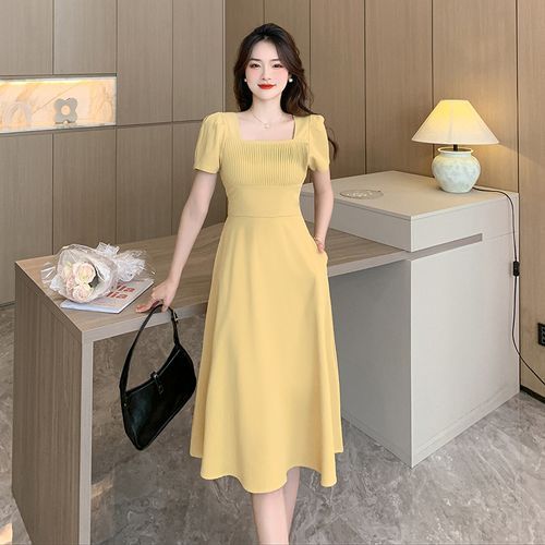 Plain Yellow Dress