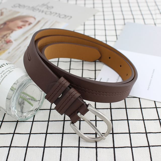 Kinoxslone-Faux Leather Belt