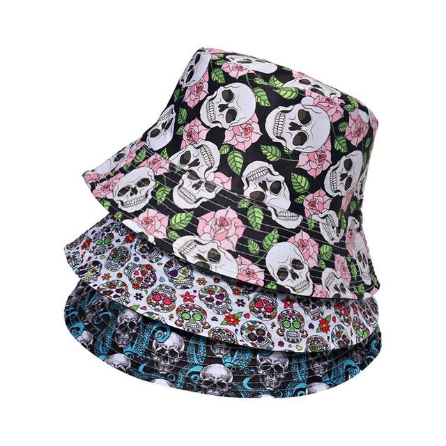Raconteur - Skull Print Bucket Hat 