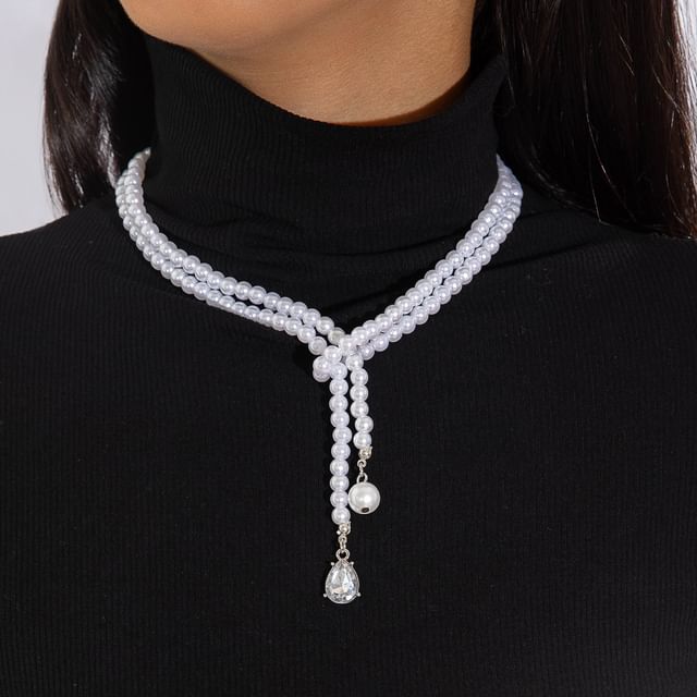 Seirios-Beaded Lariat Necklace