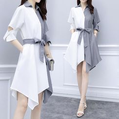 Lewwe - Panel A-Line Shirtdress Lewwe - Panel A-Line Shirtdress