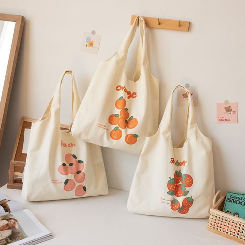 Sacculi - Fruit Print Canvas Tote Bag