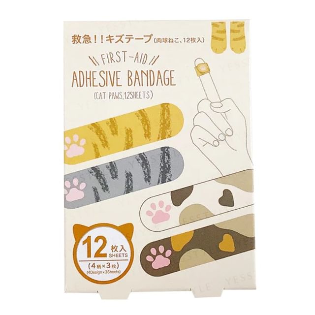 DAISO - First-Aid Adhesive Bandage Cat Paws | YesStyle