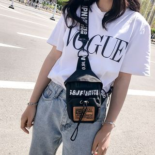 Baggis - Lettering Strap Sling Bag | YesStyle