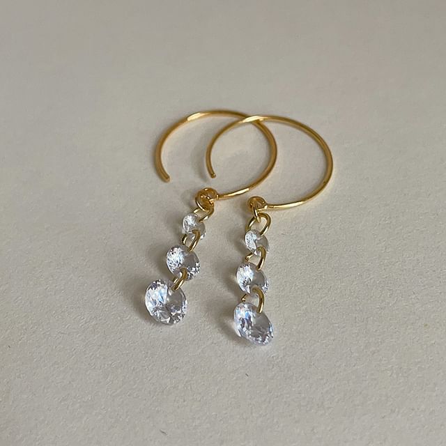 Panda Dama-Gemstone Dangle Earring