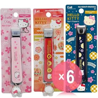 KAI - Hello Kitty Nail Clippers (x6) (Bulk Box)