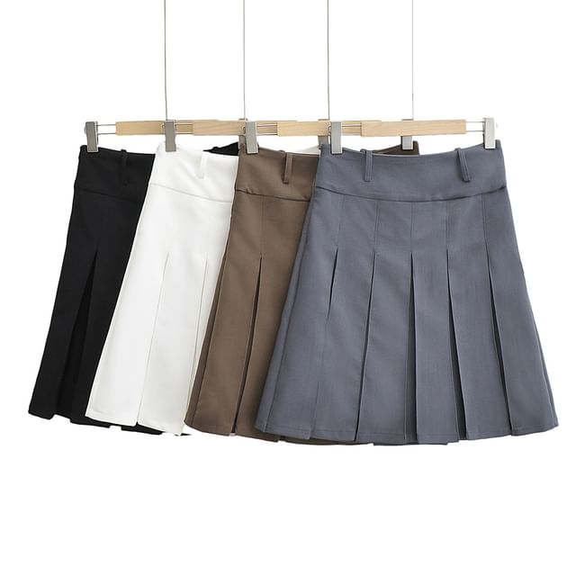 【in a row】Highteen pleats skirt W) Heden Pleats Skirt (2color) - HIFIFNK | 60% - Asian