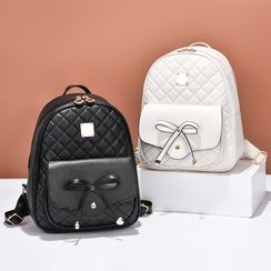 Santaka - Set: Quilted Backpack + Quilted Pouch + Key Pouch