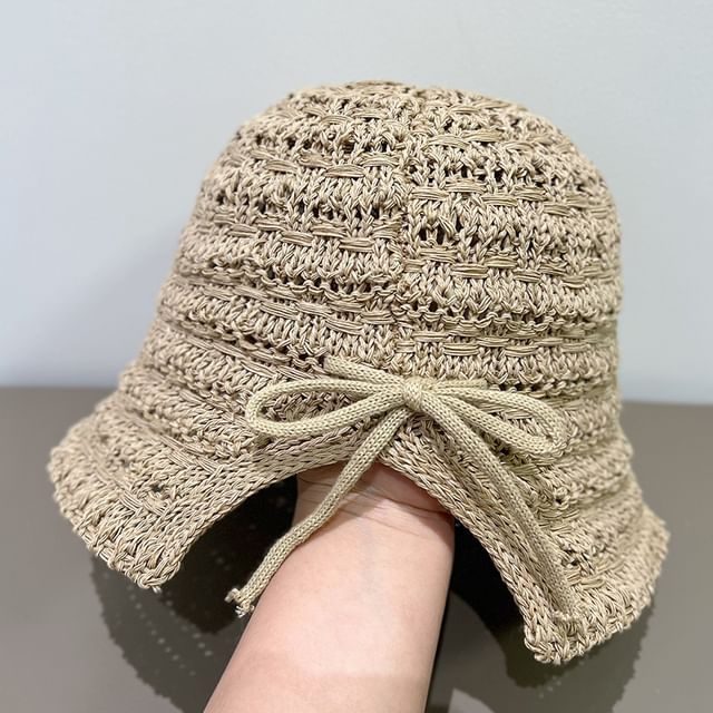 FROME-Plain Straw Cloche Hat