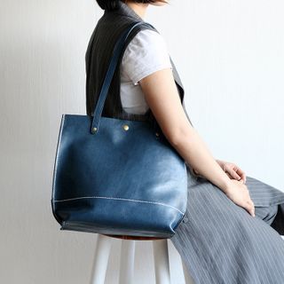 mango leather tote bag