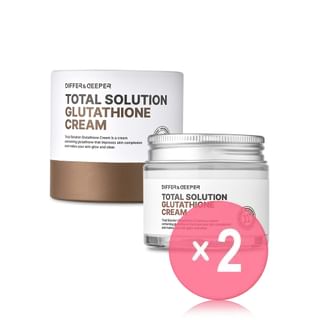 total image glutathione DIFFER & DEEPER - Total Solution Glutathione Cream 2pcs Bundle Set