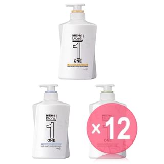 Kao - Men's Biore One Hair / Scalp / Face / Body Wash (x12) (Bulk Box)