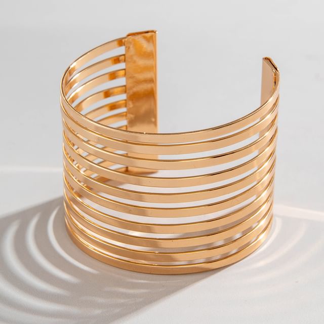 Seirios-Layered Alloy Open Bangle Various Designs