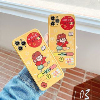 Witheart Cartoon Girl Phone Case Iphone 12 Pro Max 12 Pro 12 12 Mini 11 Pro Max 11 Pro 11 Se Xs Max Xs Xr X Se 2 8 8 Plus 7 7 Plus Yesstyle