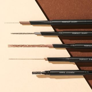 PERFECT DIARY - Dual-ended Eyebrow Pencil - 3 Colors
