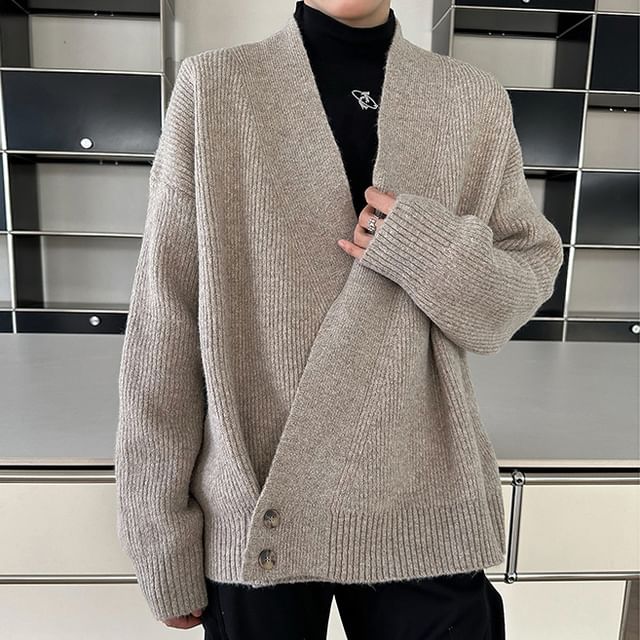 Trimecca-V-Neck Wrapped Cardigan