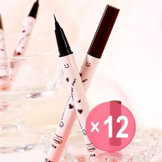 xixi - Smooth Liquid Eyeliner - 4 Colors (x12) (Bulk Box)