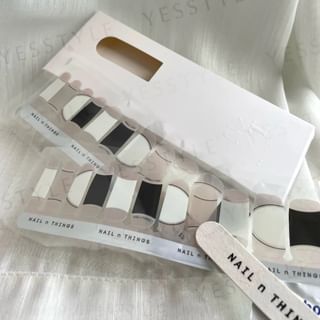 NAIL n THINGS - ND06 French Waltz Self-Adhesive Design Nail Polish Wraps 