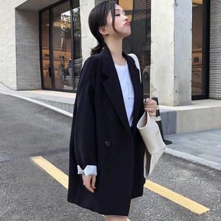oversized black blazer