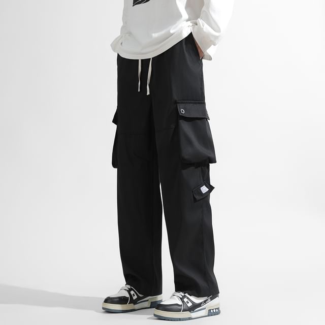 Plummie-High Waist Wide Leg Cargo Pants
