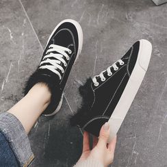 Solejoy - 抓毛衬里帆布休閒鞋 Solejoy - 抓毛衬里帆布休閒鞋