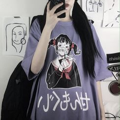 RONIN - Elbow-Sleeve Printed T-Shirt RONIN - Elbow-Sleeve Printed T-Shirt
