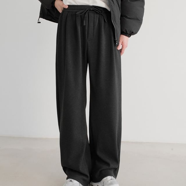 DAZO Studios-High Waist Plain Wide Leg Pants