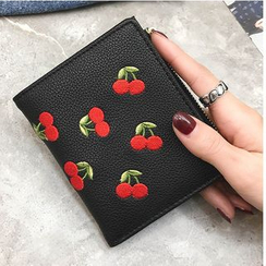 Aishang - Cherry Embroidered Wallet