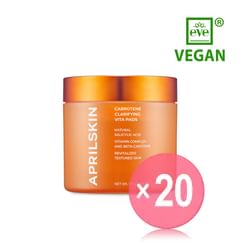 APRILSKIN - Carrotene Clarifying Vita Pads (x20) (Bulk Box)