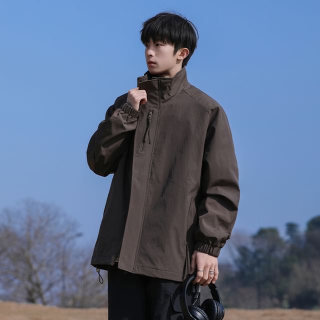 YERGO-Plain Zip Jacket