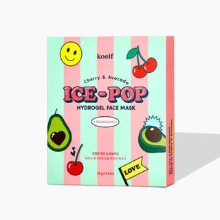 PETITFEE - koelf Cherry & Avocado Ice-pop Hydrogel Face Mask Set