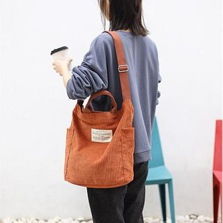 corduroy shoulder bag