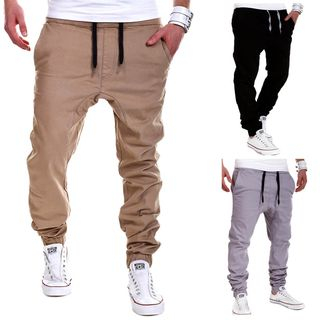 drawstring waist joggers