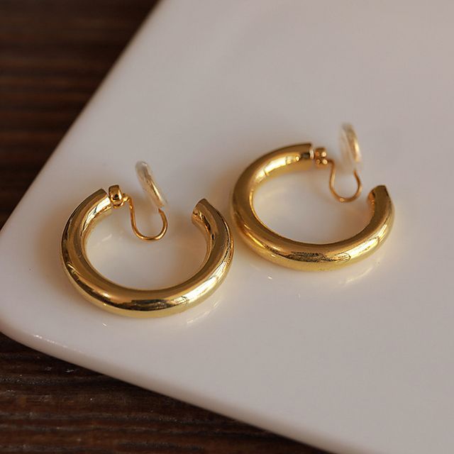 pexrl jewelry-Alloy Hoop Cuff Earring