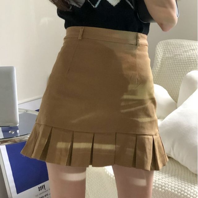 Keiko Girl-Pleated Mini Skirt