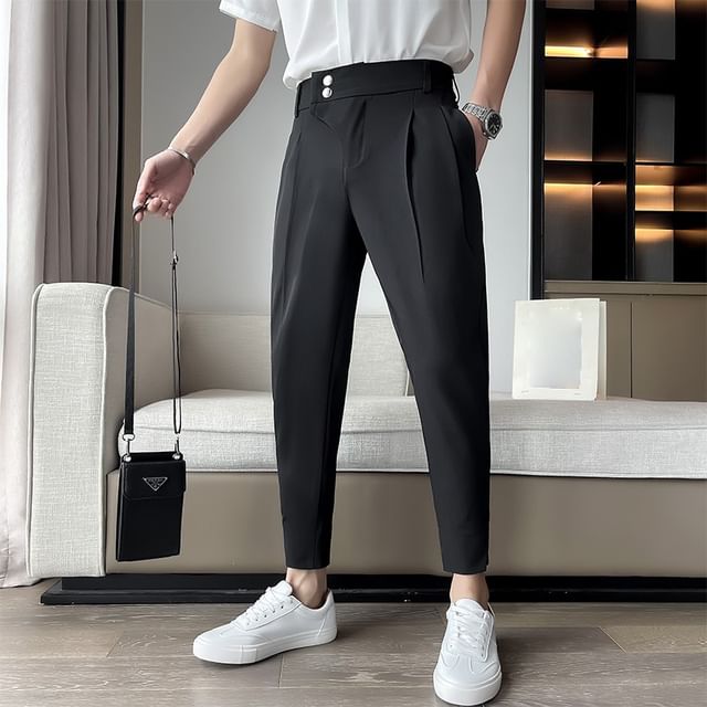 VEAZ - Tapered Cropped Dress Pants | YesStyle