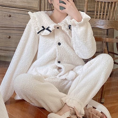 Plain white best sale pajama set