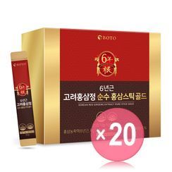 BOTO - Korean Red Ginseng Extract Pure Stick Gold (x20) (Bulk Box)
