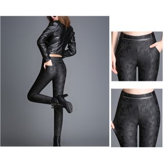 faux leather skinny pants