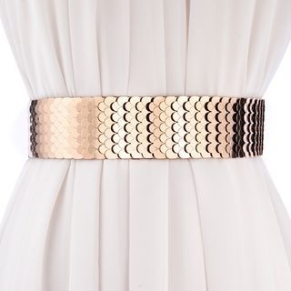 Palmi-Metal Scale Panel Wide Belt