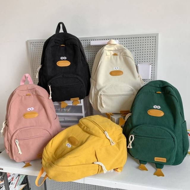 Cipres Duck Corduroy Backpack YesStyle