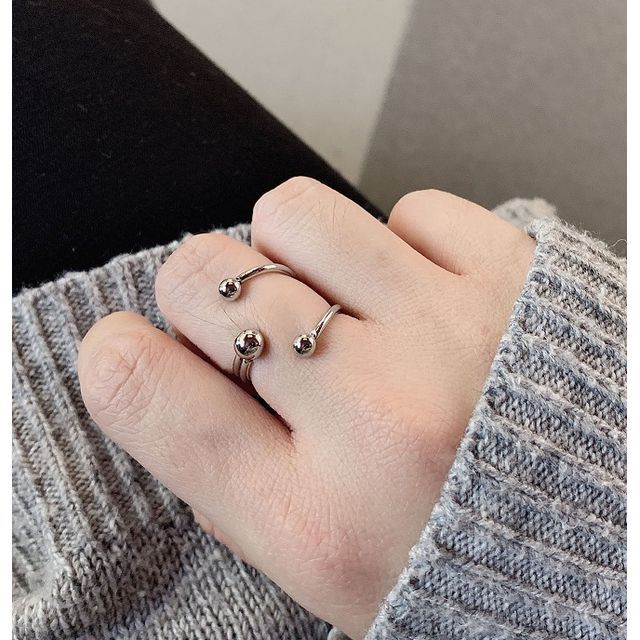 PANGU-Wrap Around Layered Stainless Steel Open Ring